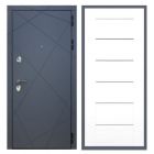 Дверь входная металлическая Great Doors H13 Силк Титан Сити Белый Ясень