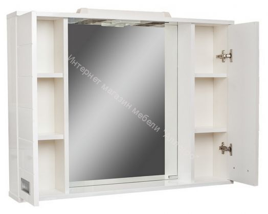 Шкаф-зеркало Cube 90 Эл. Домино