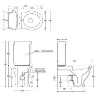 Бачок для унитаза Galassia Ethos 8454 41x40 схема 2