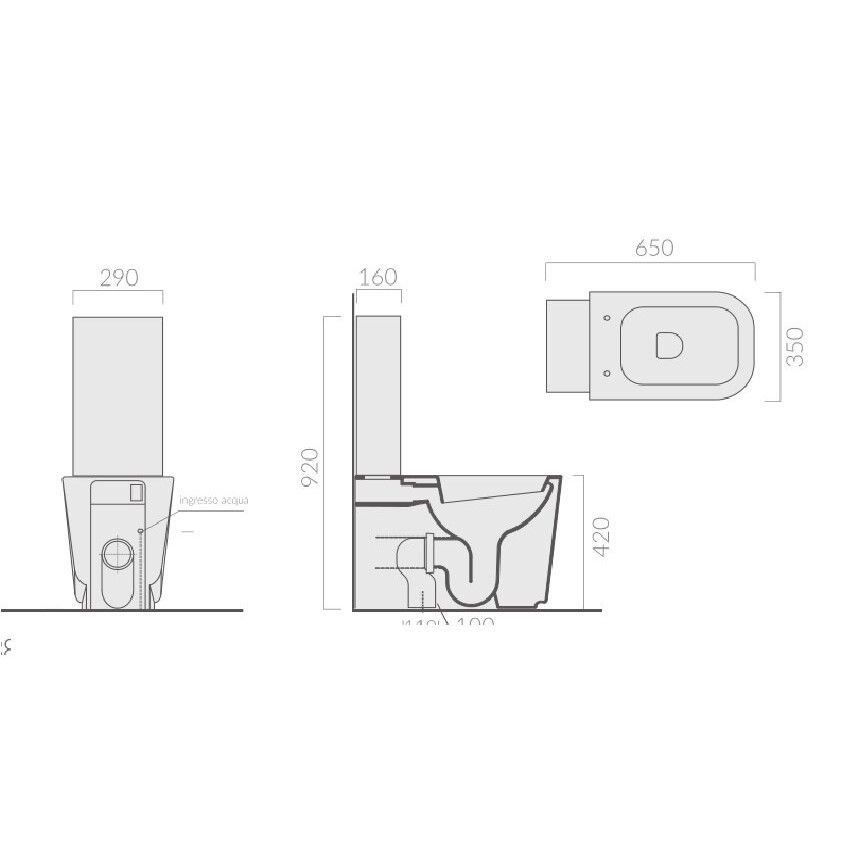 Бачок для унитаза Galassia MEG11 PRO с антиконденсационным пластиковым баком 50x29 9925 ФОТО