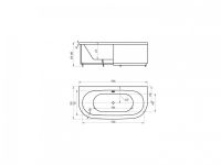 Акватек полимерная ванна Морфей 190х90 схема 3