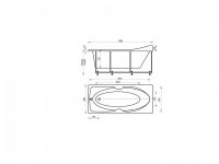 Акватек полимерная ванна Европа 180х80 схема 4