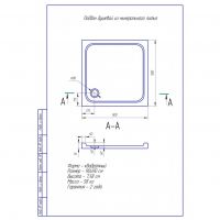 Квадратный душевой поддон Aquatek схема 2