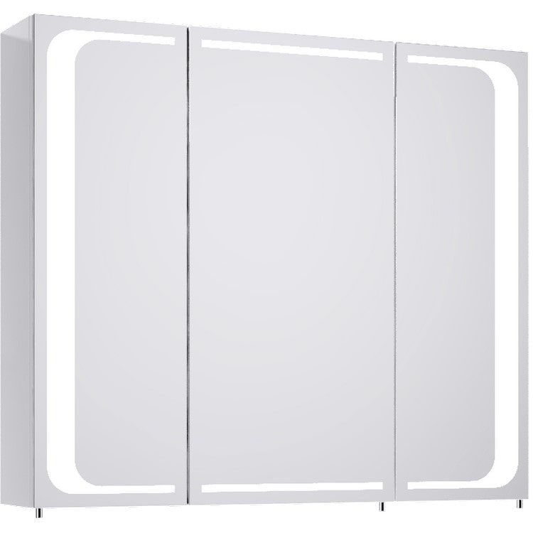 Изображение Зеркало-шкаф с подсветкой Aqwella Милан 80х70