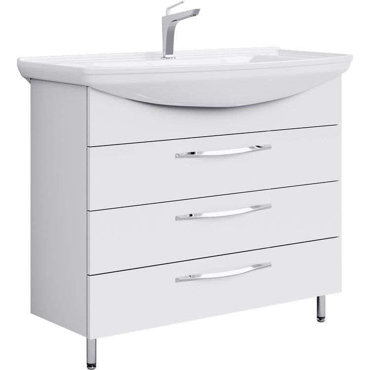 Изображение Тумба Aqwella Allegro с раковиной напольная 105,5х87