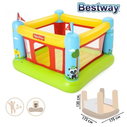 Батут детский надувной, 1750x1730x1350 мм, от 3 лет