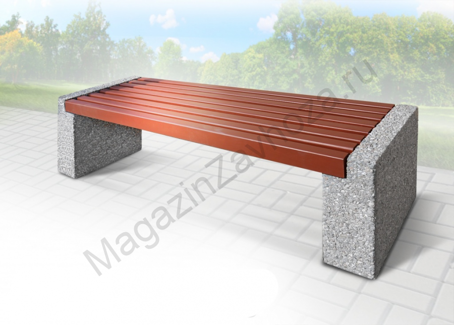 Уличная скамейка «Квартал» (Бетон)