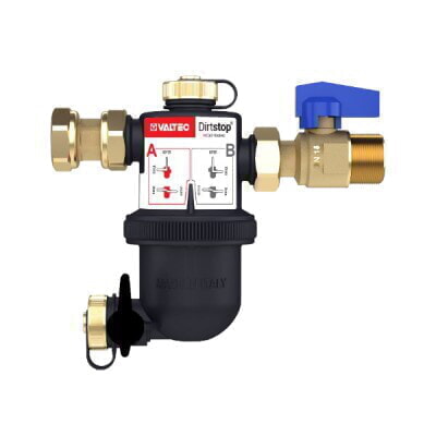 Фильтр-дешламатор VALTEC, с пластиковым корпусом (Dirstop), 3/4"