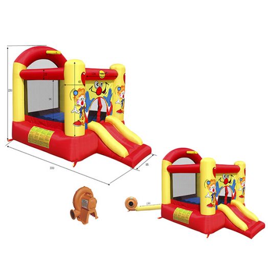 Детский надувной Батут Смешной клоун с горкой HAPPY HOP 9304Y