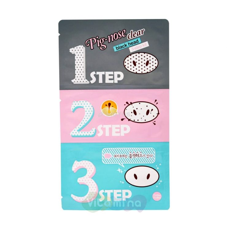 Holika Holika Набор для очищения лица от черных точек Pig-nose Clear Black Head 3-Step Kit