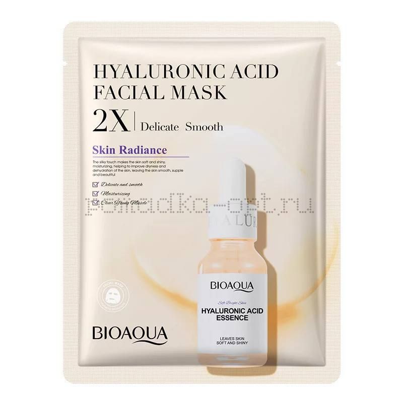 Маска с гиалуроновой кислотой Bioaqua Hyaluronic Acid Facial Mask