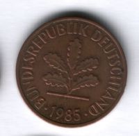 2 пфеннига 1985 года ФРГ Германия