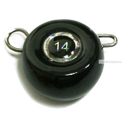 Груз крашеный Мормыш разборная чебурашка Таблетка 10 гр / 10 шт. в упаковке / цвет: 04 черный