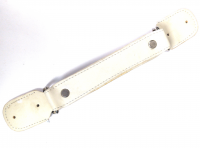 Кожанная ручка белая