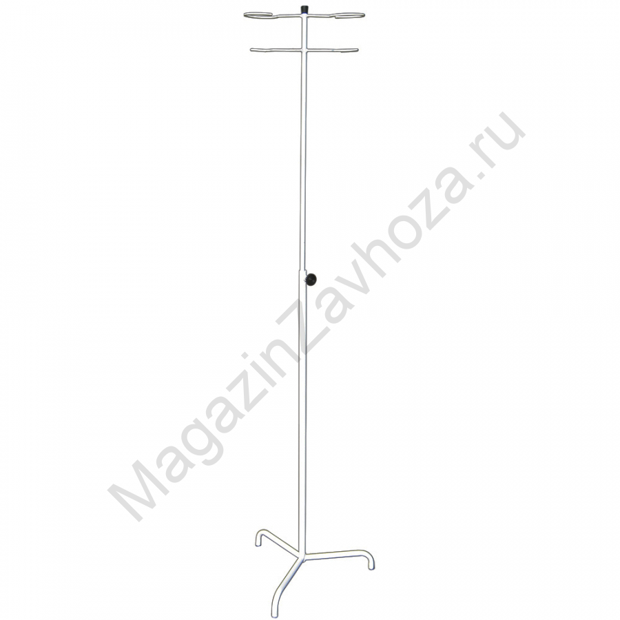 Стойка для капельницы М194-04 с двумя держателями, на 3-лучевой опоре