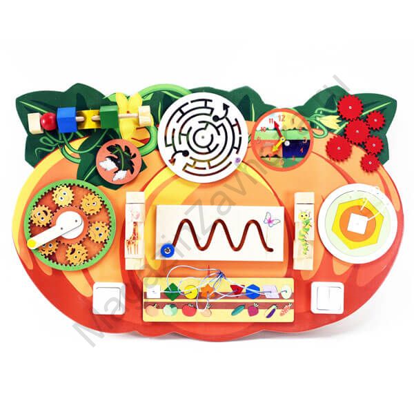 Бизиборд ОРАНЖЕВАЯ ТЫКВА