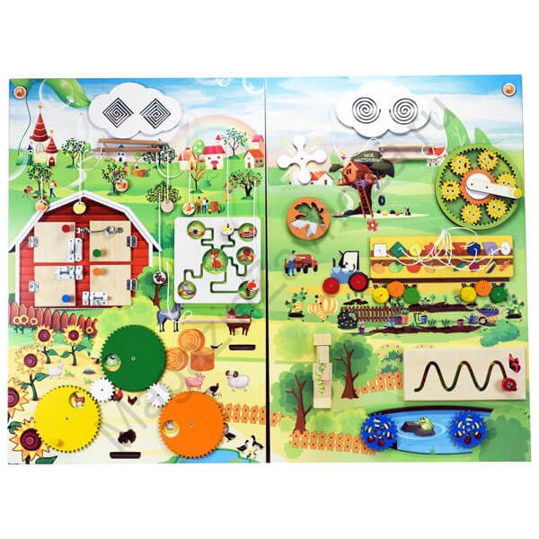 Бизиборд (дидактическая панель) НА ФЕРМЕ