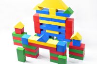 Конструктор деревянный 2–3 года, 54 элемента