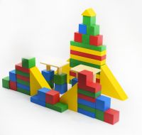 Конструктор деревянный 4–5 лет, 55 элементов