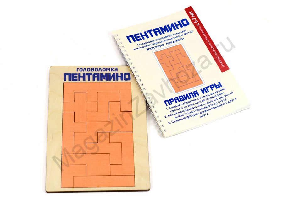 Головоломка ПЕНТАМИНО. Серия МИРОВЫЕ ГОЛОВОЛОМКИ