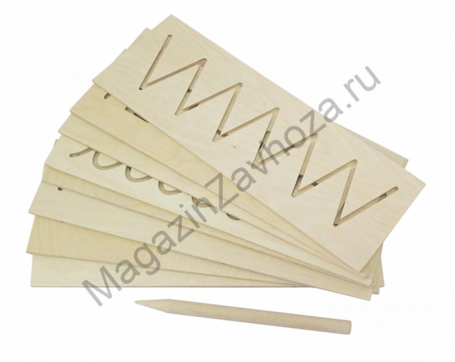 Трафарет-прописи для письма малый 10 шт