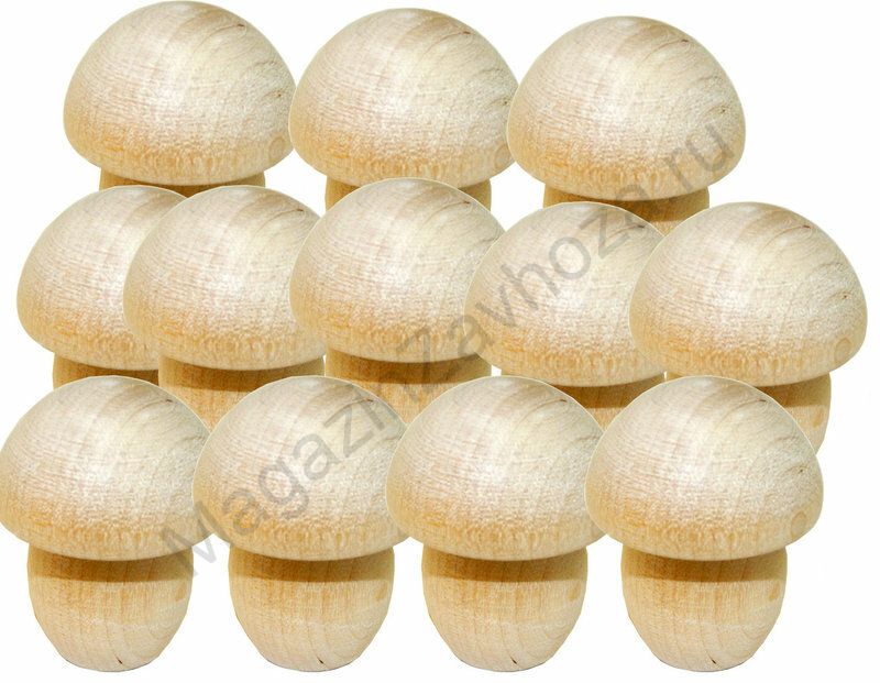 Счетный материал ГРИБЫ 12 шт.(неокрашенные)