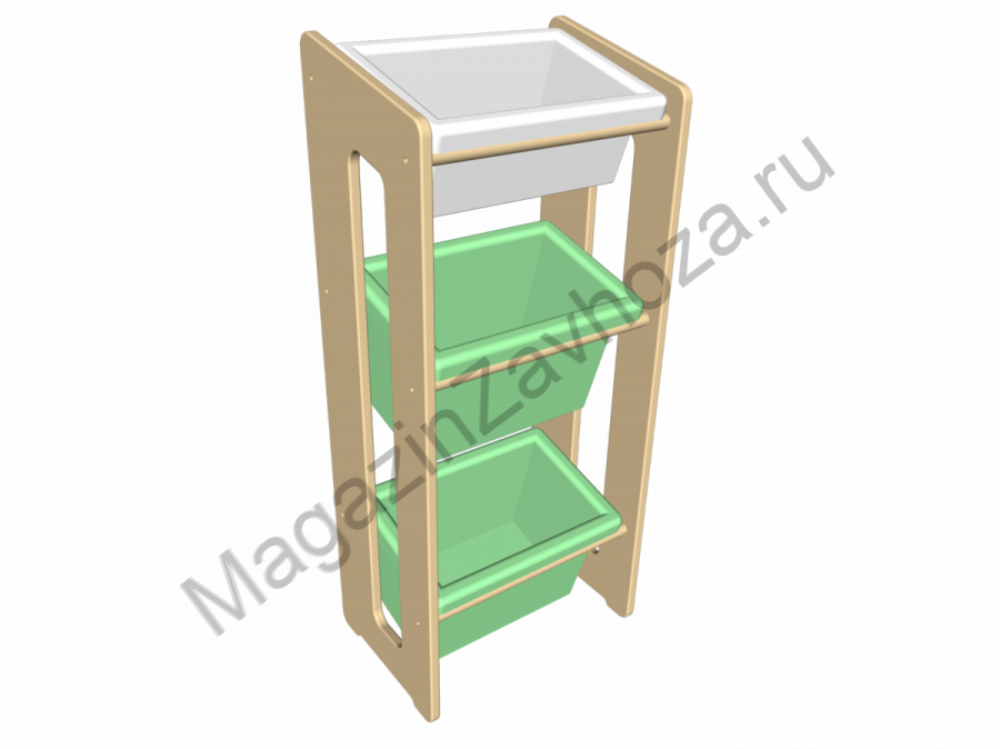 Стеллаж для хранения игрушек 90*39*27 см