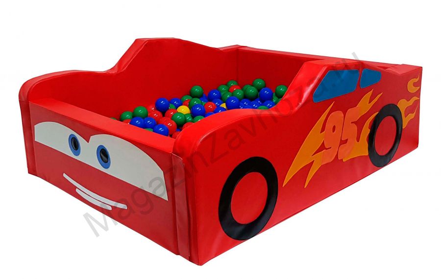 Сухой бассейн разборный для детей МАШИНКА