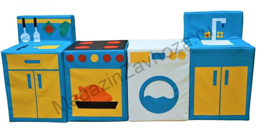 Тематический набор Кухня игровая, 4 мягких модуля