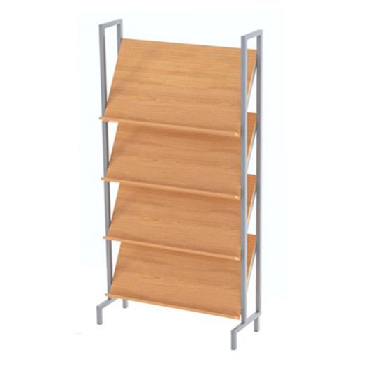 МЯ-БС-01 Стеллаж библиотечный демонстрационный (цветной металлокаркас)