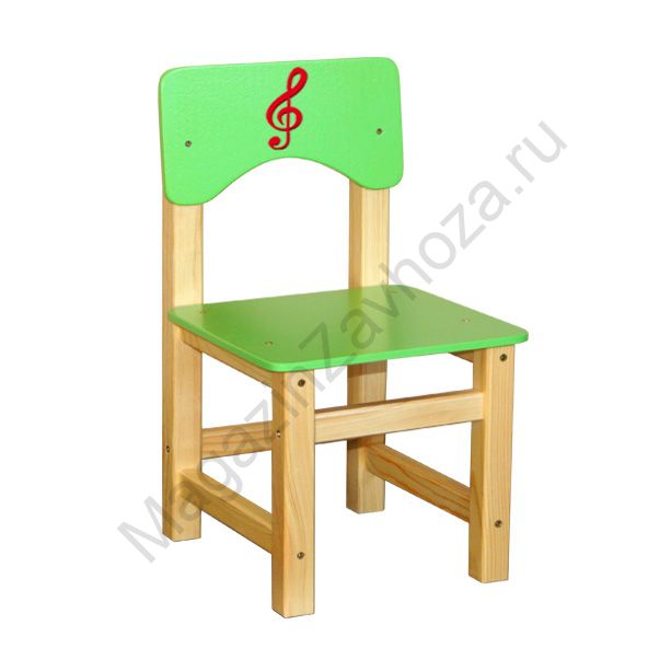 СТУЛ ДЕТСКИЙ МАССИВ+МДФ НЕРЕГУЛИРУЕМЫЙ 16 (СКР. КЛ. КРАСНЫЙ)