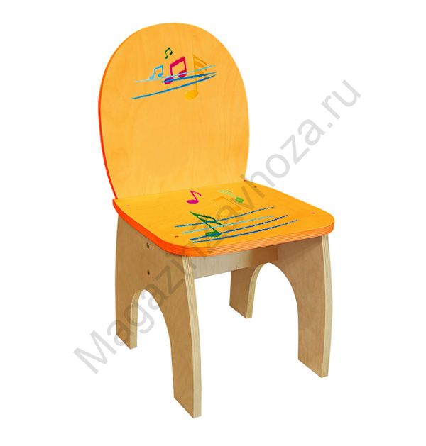 СТУЛ ДЕТСКИЙ НОТЫ М-11 (ЛАК+КРАСКА)