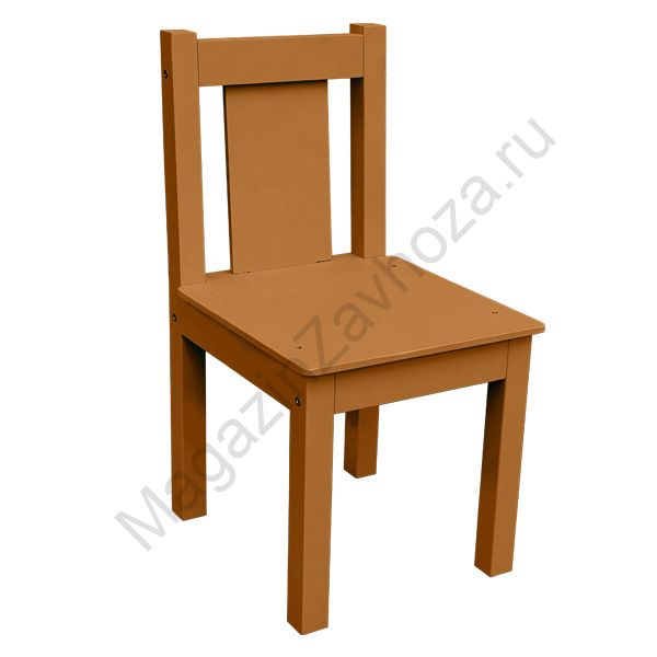 СТУЛ МДФ НЕРЕГУЛИРУЕМЫЙ КОРИЧНЕВЫЙ 53