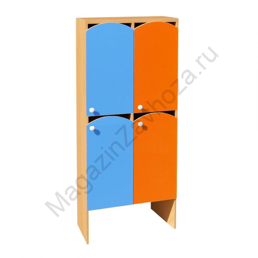 ШКАФ ДВУХЪЯРУСНЫЙ ШНДР-13 (ЛДСП) 4 СЕКЦИИ