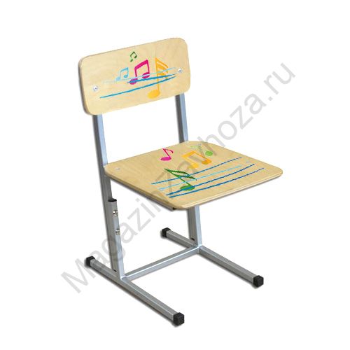 СТУЛ НА МЕТАЛЛОКАРКАСЕ РЕГУЛИР. 2 КВ ( НОТЫ )