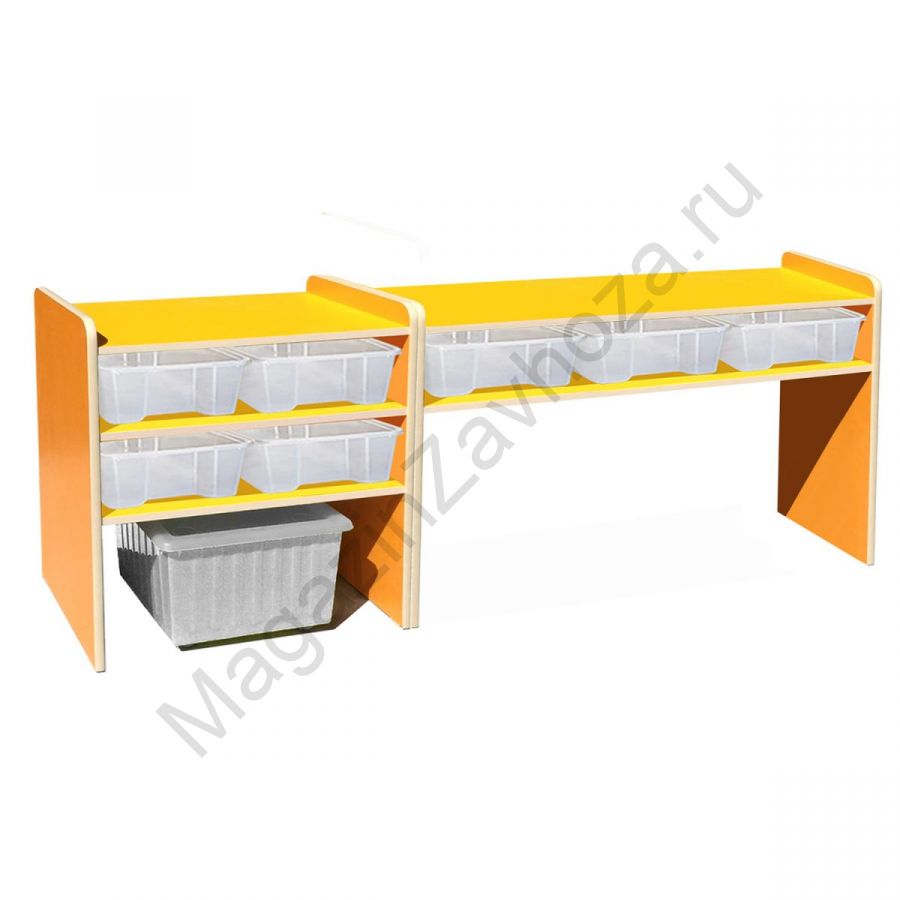 СТЕЛЛАЖ МОДЕЛЬ-13 С ПРИСТАВНЫМ СТОЛОМ