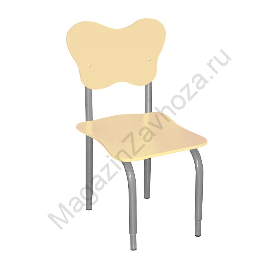 СТУЛ НА М/К РЕГУЛИРУЕМЫЙ 2 МДФ ФИГУРНЫЙ (БЕЖЕВЫЙ)