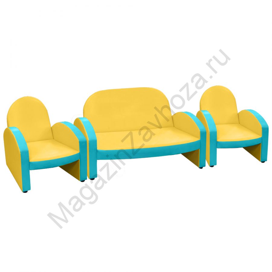 НАБОР "ЭКОНОМ" ДИВАН 154 ЖЕЛТЫЙ 4