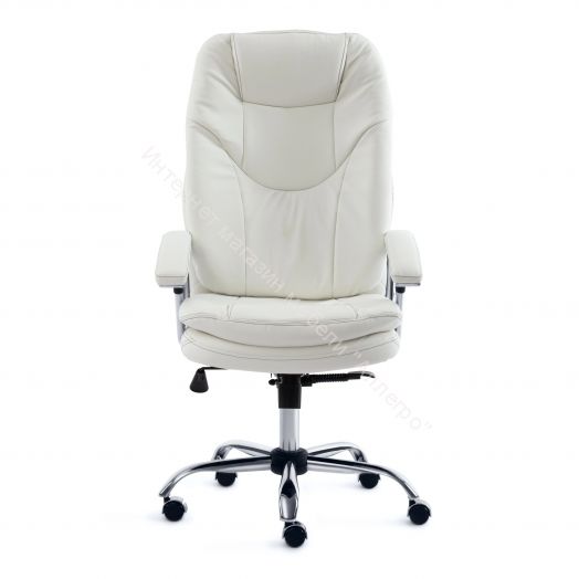 Кресло SOFTY LUX кож/зам, белый, 36-01