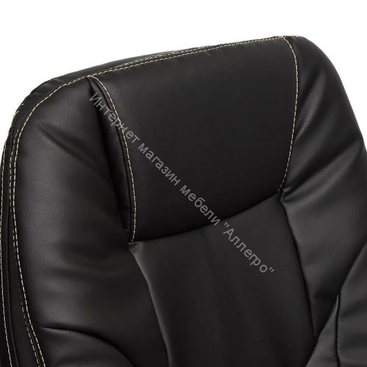 Кресло SOFTY LUX кож/зам, черный, 36-6