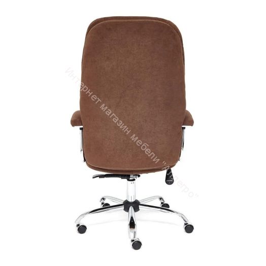Кресло SOFTY LUX флок, коричневый, 6