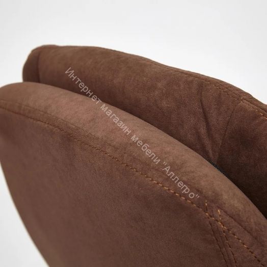 Кресло SOFTY LUX флок, коричневый, 6