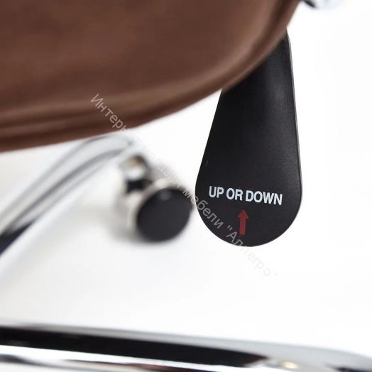 Кресло SOFTY LUX флок, коричневый, 6