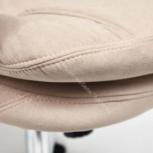 Кресло SOFTY LUX флок, бежевый, 7