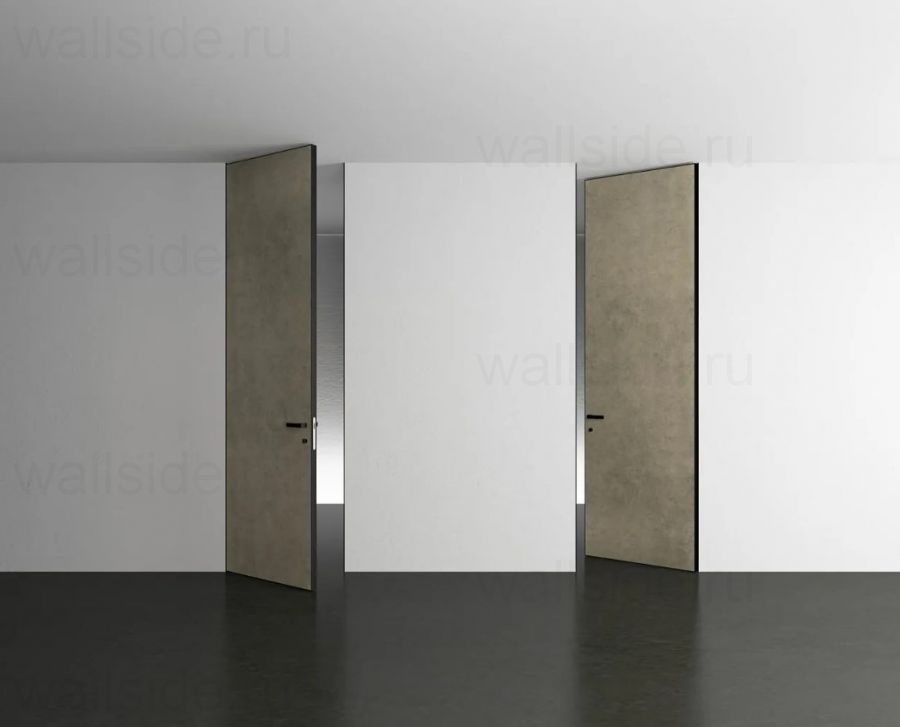 Скрытая дверь до потолка, обратное открывание, высота 2700 - 3000 мм