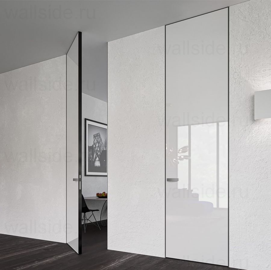 Скрытая дверь до потолка, обратное открывание, высота 2700 - 3000 мм