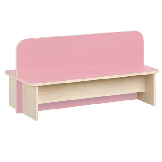 РСН-0100-04 Скамья Детская двухсторонняя Цвет Розовый (1000x500x500 мм)