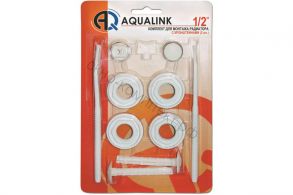 НАБОР ДЛЯ РАДИАТОРА  1/2"  с 2-мя кр.   AQUALINK