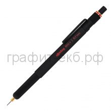 Карандаш мех.0.7мм Rotring 800+ черный/золотистый 1900182