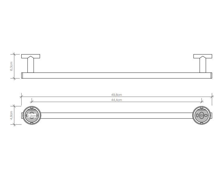 Полотенцедержатель Decor Walther BA HTE 05313-05315 схема 5